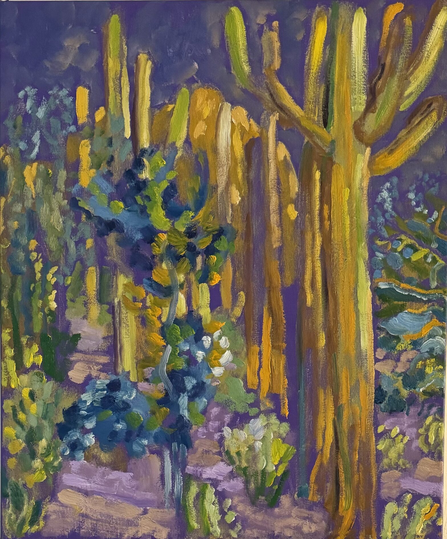 Kimmel prefers his paintings to stand without commentary.